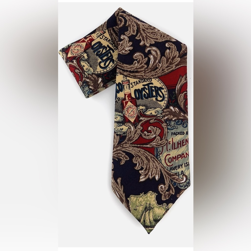 Tobasco Vintage  Silk Patterned Necktie